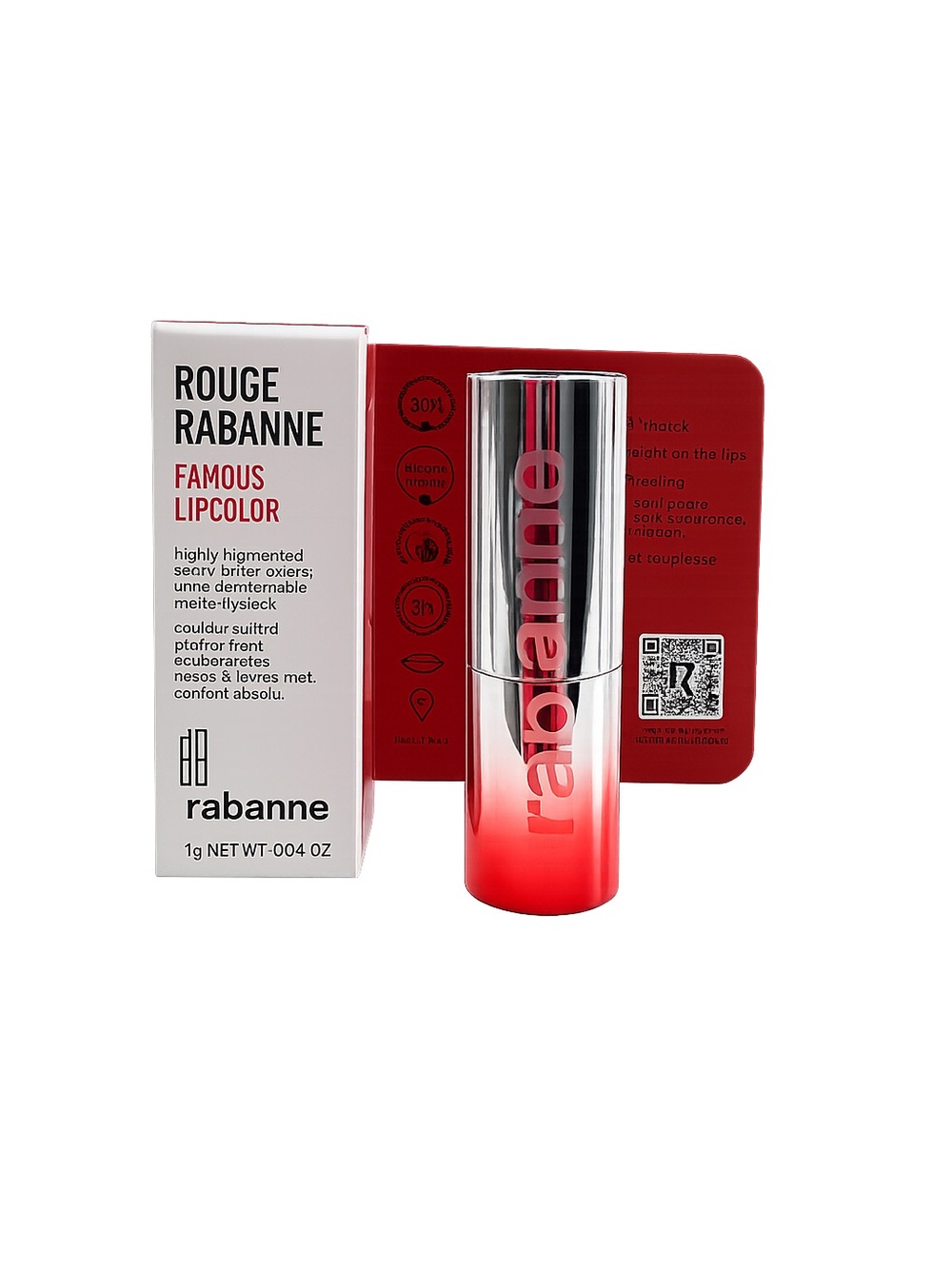 Rabanne Rouge Rabanne Famous Lipcolor Matte Lipstick Mini / Travel Size 0.04 oz